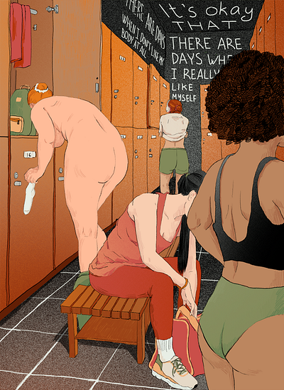 BODY bodyneutrality bodypositive editorial illustration illustration