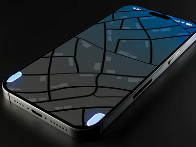 UI phone pop 3d motion graphics ui