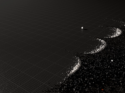 Particle typography 3d motion graphics typography