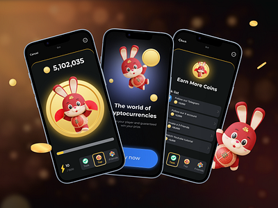 Tap2Earn Game | Hamster Combat Game | Crypto Telegram Mini App app design hamster combat design notcoin design telegram game design telegram mini app design ui uiux design ux web3 game design