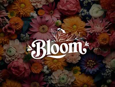 Bloom - Flower Shop brand identity branding flower logo design graphic design logo logo design shop logo