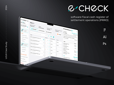 E-Check - software fiscal cash register of settlement operations animation app app design mobile app motion graphics saas ui ui design uiux ux web app