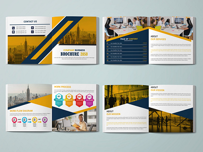 Square 8 Page Company Profile/Brochure/Catalogue Design 8 pages annual report bifold booklet branding business identity business proposal catalog design company portfolio company profile corporate corporate profile magazine multipage multipage brochure print print templates professional proposal design square