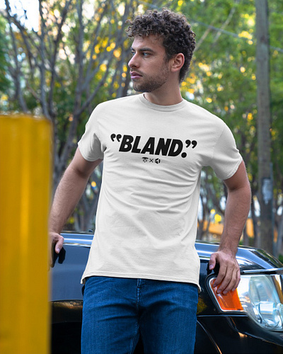 Travis Hunter Bland t shirt white price $17 animation branding graphic design motion graphics travis hunter bland