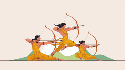 Dhanurveda ancientindia ancientwarfare archery arjuna bowandarrow characterillustration design epic flat illustration graphic design historicalart illustration indianmythology mahabharata minimalisticart mythology poster vector