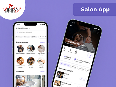 Salon App for Men 2024 app appointment barber concept design figma mobileapp salon salonbooking services ui