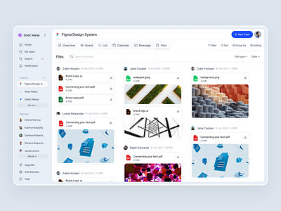 Project - Files dashboard design system design token file sharing keep design system pop ui kit productivity tools ui ui kit ux visual design web application widgets