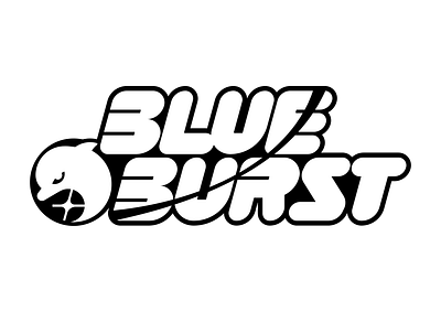 Blue Burst Logotype branding graphic design logo vector