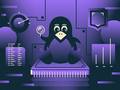 Penguin/Linux Mascot branding design equipment graphic design illustration linux mascot