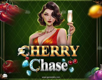 Cherry Chase Slot Machine Showcase - Gamix Labs 2d artwork animation game characters game development gamix labs illustration slot