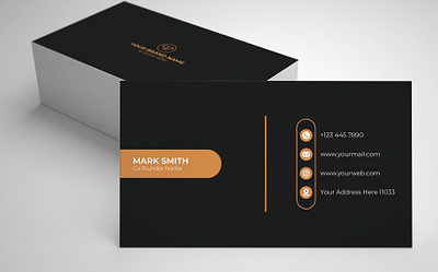 Clean and minimal business card design branding graphic design ui