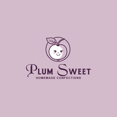 Sweet Shop Logo branding design graphic design logo logodesign logomaker logos modernlogo plum logo plum sweet logo sweet logo sweet shop logo