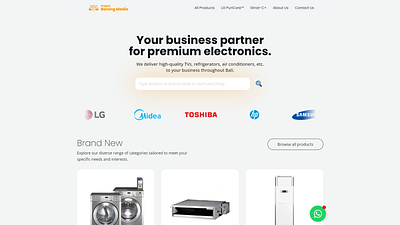 B2B Website Electronic Supplier in Bali - Project Barong Media b2b elementor mobile php responsive design search field website woocomerce wordpress