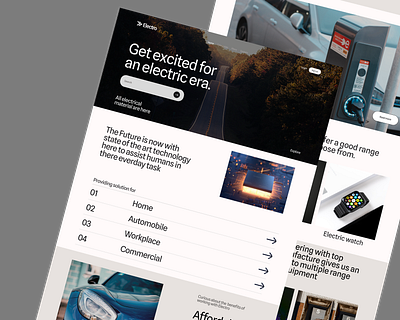 Electro- landing Page branding cars creative web design design digital design e commerce electronic graphic design landing page onboarding screen setting screen shopping website sign up ui uiux design web design web interface web ui website design