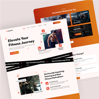 Fitness Journey Website design. design fit lifestyle fitness goal fitness journey fitness motivation graphic design stronger everyday ui ux