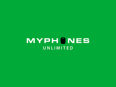 MyPhones logo branding graphic design