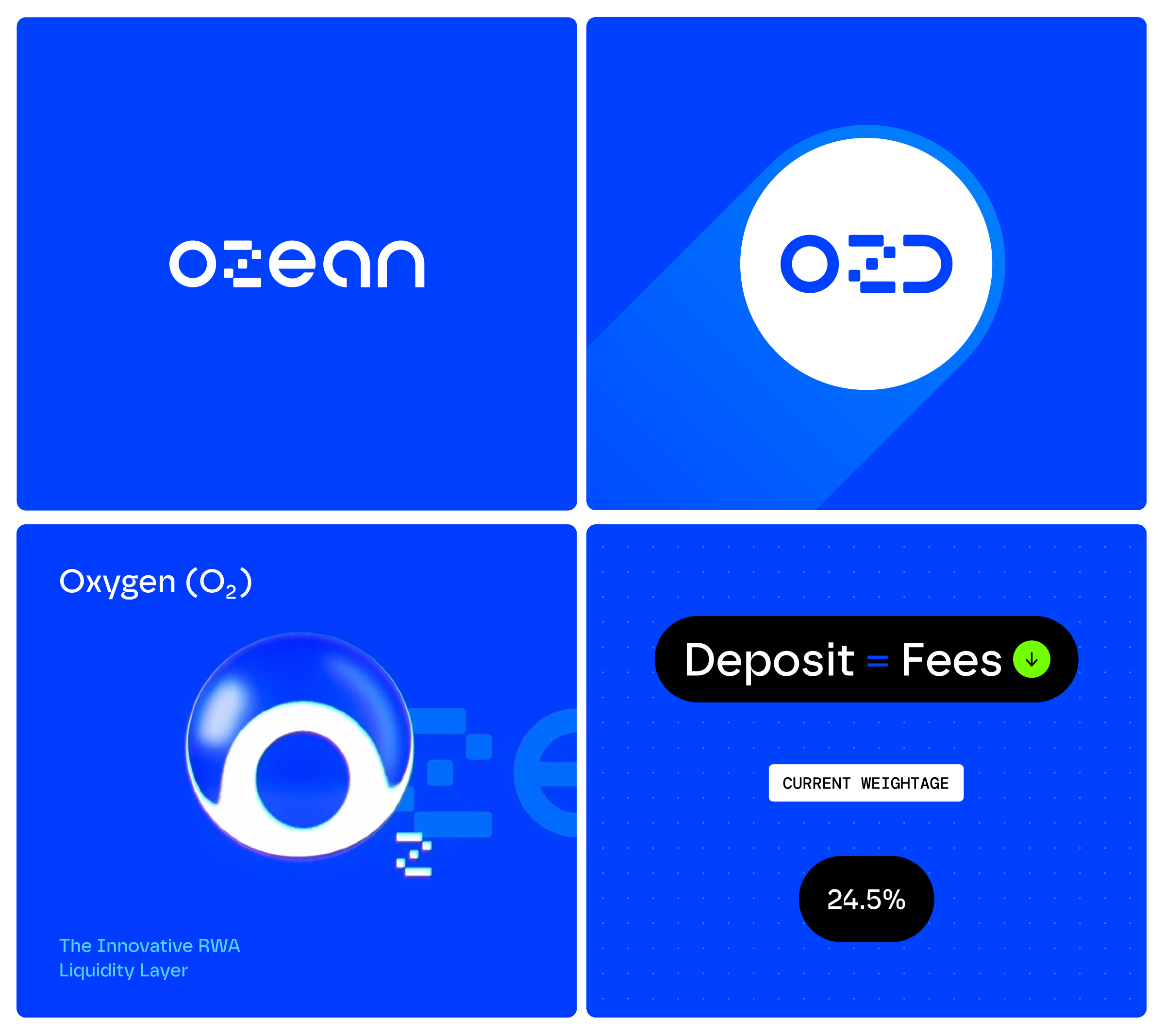 OZEAN ai brand crypto finance logo
