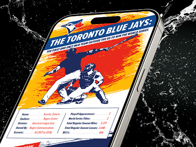 Toronto Blue Jays infographic 1990s aesthetic baseball baseball design baseball history blue jays fans blue jays pride graphic design infographic infographic art infographic design mlb mlb history retro design sport sport design sports sports design sports graphics sports infographic toronto blue jays