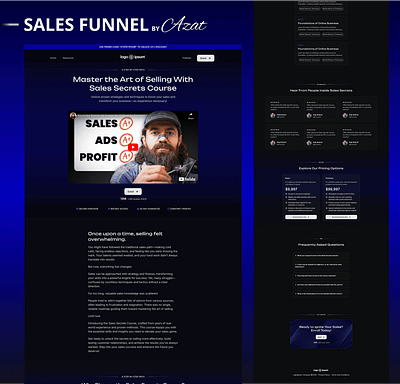 Sales Funnel Design in Alex Hormozi style. 1000 funnels challenge funnel design funnel landing page