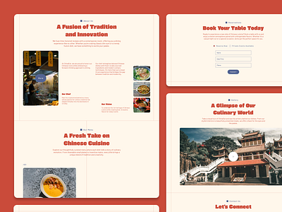 Website design for a Chinese restaurant branding business concept home page landing page restaurants ux web design website design wix wordpress