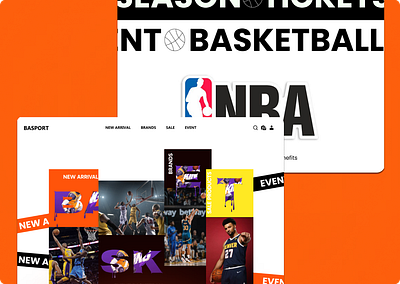 Store Basket - BASPORT basket basketbal design nba sport store ui ux website websitedesign