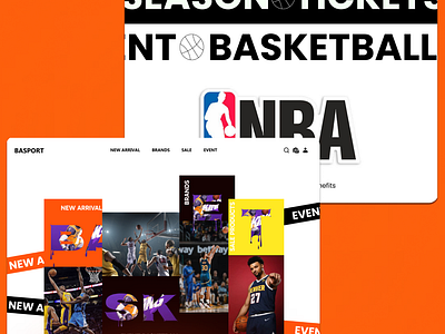 Store Basket - BASPORT basket basketbal design nba sport store ui ux website websitedesign