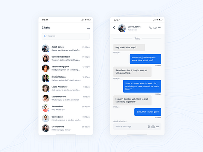 Daily UI #013 - Direct Messaging app design chat design chat interface conversation design daily ui daily ui challange direct messaging interface design messaging app messaging app ui messanger mobile ui mobile ux ui design