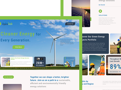 HydroTech Website Landing Page design figma ui web webdesign