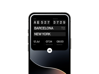 boarding pass | dynamic island app application boarding pass dynamic island figma fly interaction ios ui