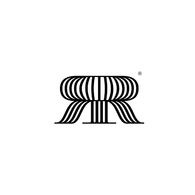 RR - Rina Raçi artist branding icon identity line logo make up rr