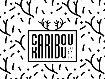 Caribou Karibu Restaurant - Logo Design branding business concept deer design eat flat food hotel illustration logo logo design minimal negative space reindeer restaurant startup symbol ui wordmark