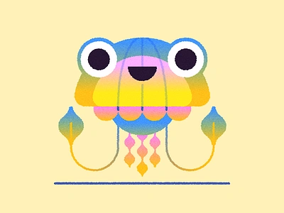 Annoying Jellyfish animal character design creature fish illustration jellyfish ocean sea sea life summer