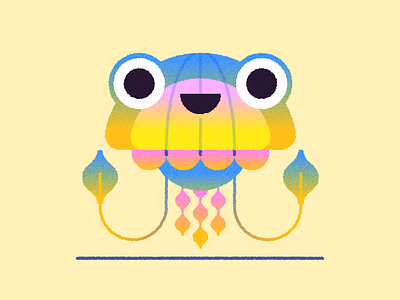 Annoying Jellyfish animal character design creature fish illustration jellyfish ocean sea sea life summer