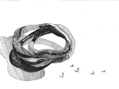 «Circle of People» «Коло людей» abstract art circleofpeople contemporary art creative concepts graphic design graphics human connection illustration ink drawing minimalist art social art