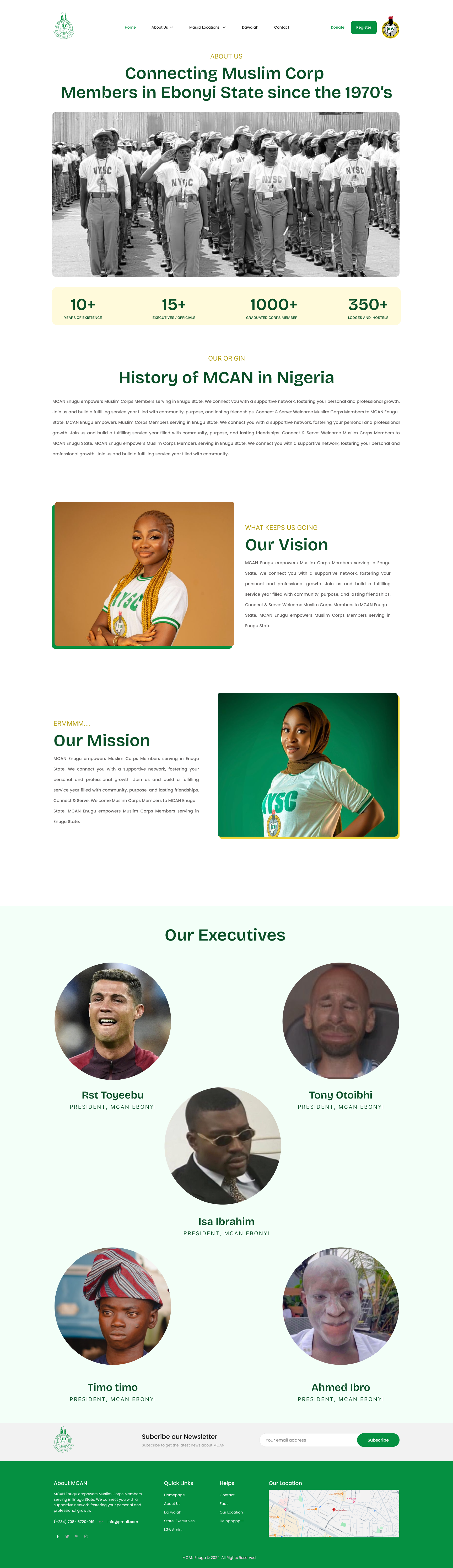 About Us Page - MCAN 3d animation app branding design graphic design illustration motion graphics ui ui design uiux website website design