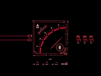 Galvanometer UI after effects animation cyberpunk graphic design motion graphics scifi ui