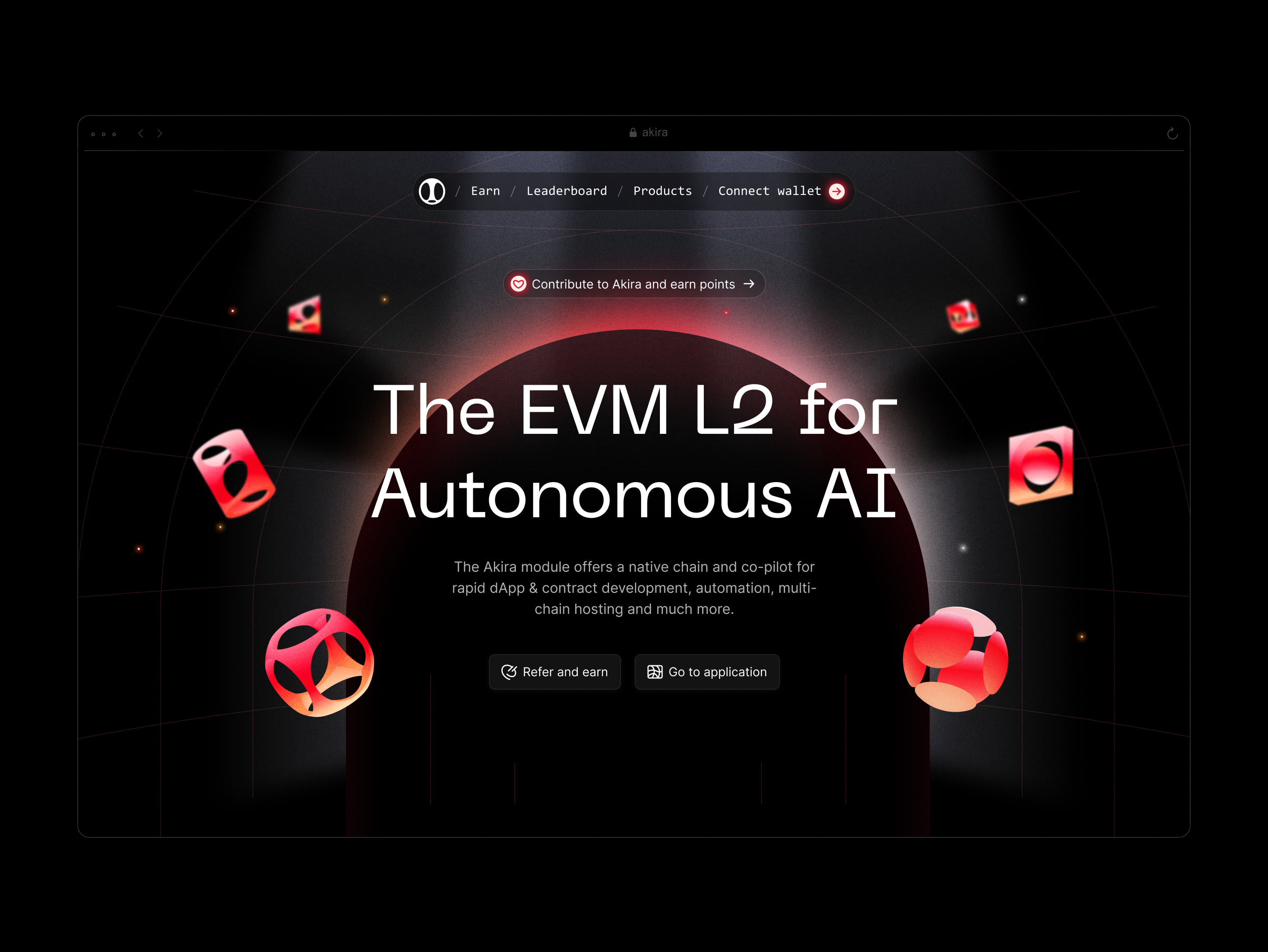 Example of WIP Akira / Website