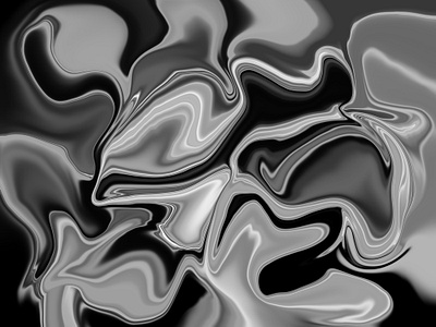 Monochrome liquid #2 abstract background design illustration procreate