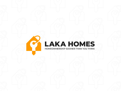 Laka Homes - Logo Design brand identity branding canada home house housing key logo logo design minimal monogram negative space real estate realtor symbol thedadesigns