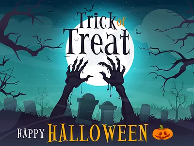 Happy Halloween Banner adobe illustrator art banner design cartoon illustration design digital art drawing graphic design halloween holiday illustration postcard trick or treat vector vector illustration
