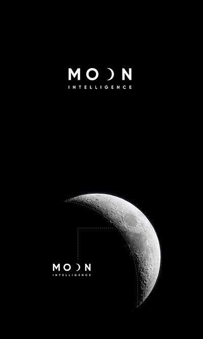 Moon Intelligence Logo brand design graphic design identity logo moon moon intelligence typography