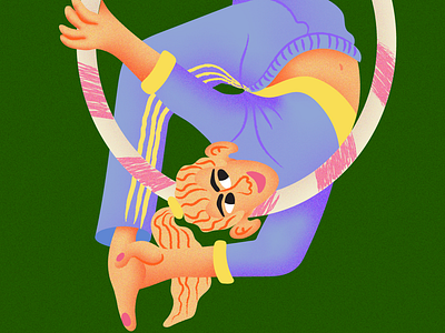 Aerial Hoop aerial hoop design digital art digital illustration graphic design illustration illustration art illustrator