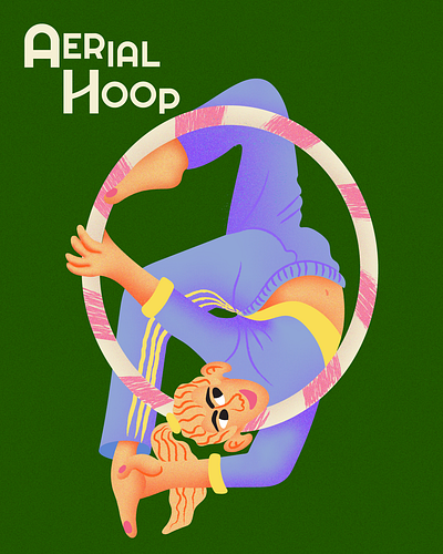 Aerial Hoop aerial hoop design digital art digital illustration graphic design illustration illustration art illustrator