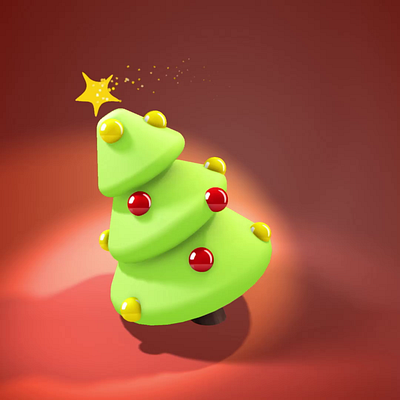 Christmas Tree 3d bauble bend christmas dance particles spline splinetool star threejs tree web xmas