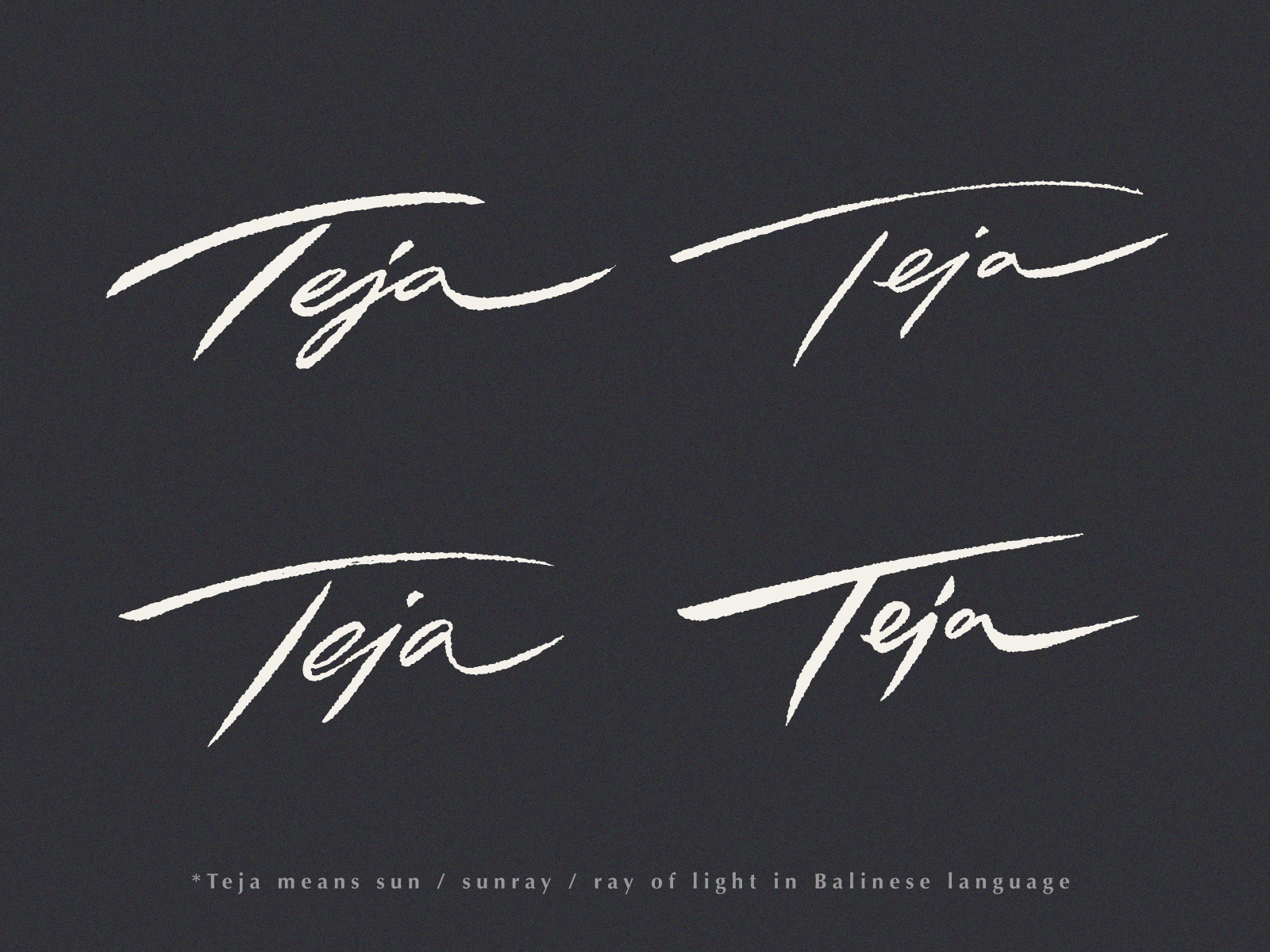 Example of Signature Logotype & Basic Branding