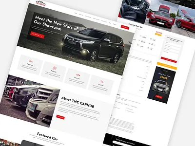 TNC CarHub - Cars Website Template ui webflow webflow template