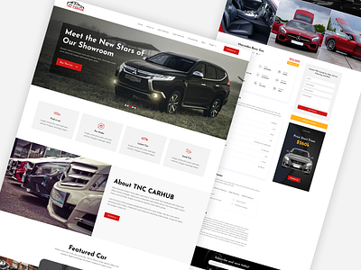 TNC CarHub - Cars Website Template ui webflow webflow template