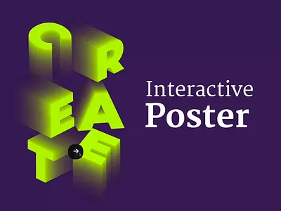 Interactive Poster Spline 3d design interactive design interactivedesign learning by doing product design spline