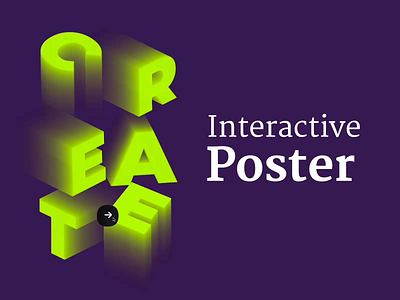 Interactive Poster Spline 3d design interactive design interactivedesign learning by doing product design spline