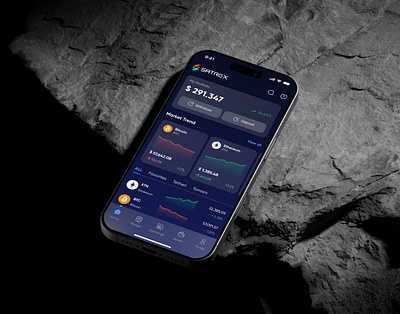 Satrex (Crypto Currency Exchange) app crypto currency design exchange product productdesign ui uidesign uixux ux uxdesign